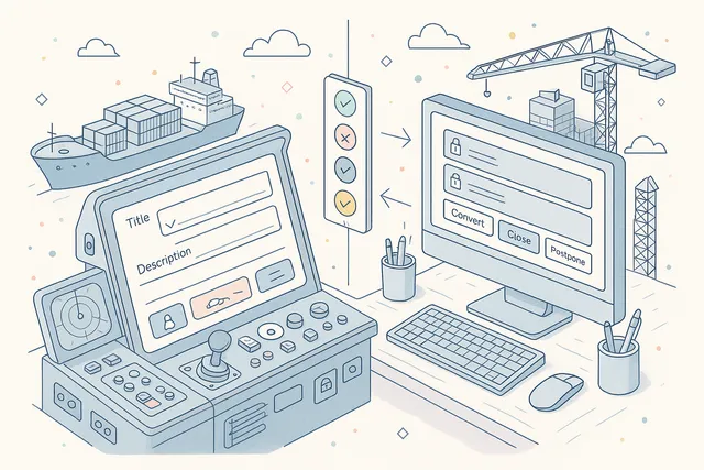 Dual-Context Office-Ship Workflow