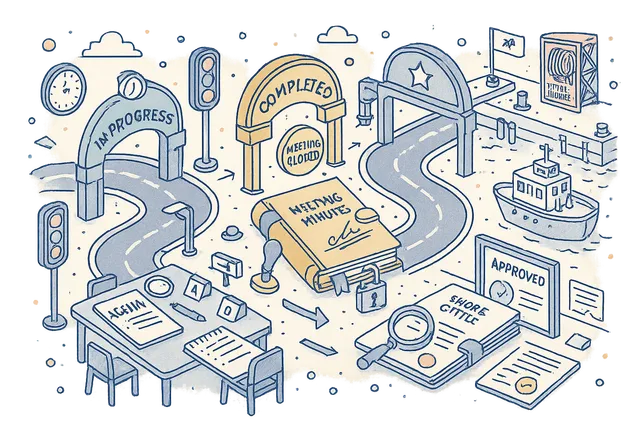 Three-Status Meeting Lifecycle