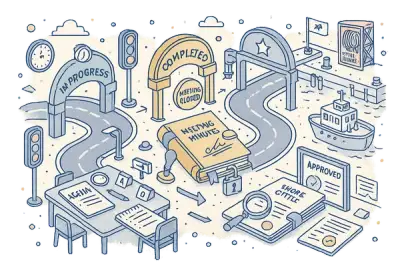 Three-Status Meeting Lifecycle